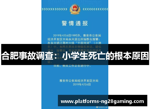 合肥事故调查：小学生死亡的根本原因