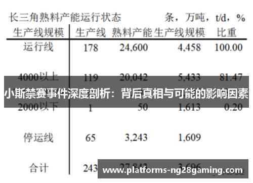 小斯禁赛事件深度剖析：背后真相与可能的影响因素