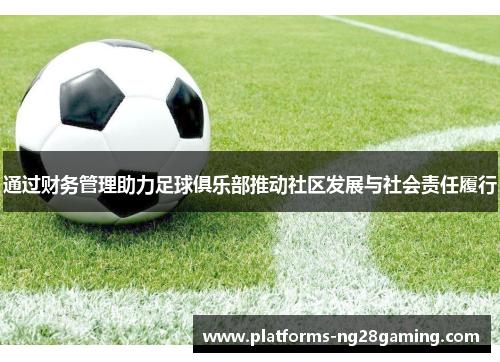 通过财务管理助力足球俱乐部推动社区发展与社会责任履行 通过财务管理助力足球俱乐部推动社区发展与社会责任履行