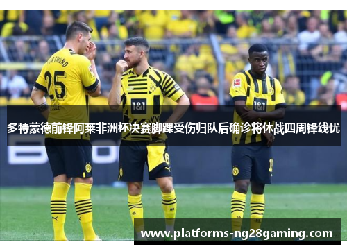 多特蒙德前锋阿莱非洲杯决赛脚踝受伤归队后确诊将休战四周锋线忧 多特蒙德前锋阿莱非洲杯决赛脚踝受伤归队后确诊将休战四周锋线忧